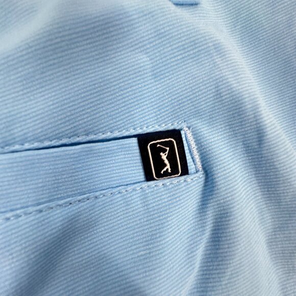 New without Tags PGA Tour Mens Golf Shorts Blue Size 40 Cotton Blend - Picture 10 of 12